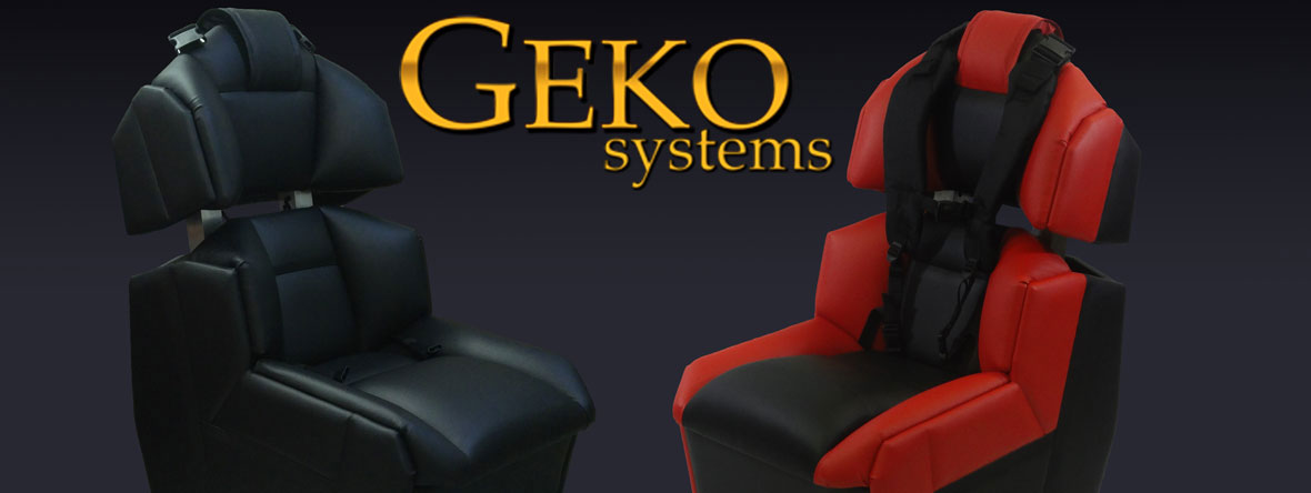 GS-Cobra simulateur dynamique, G-Seat, version rouge et noire.